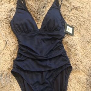 NWT Ellen Tracy One Piece Swim Suit